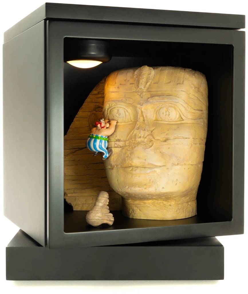 Figurine résine + métal Astérix - Pixirama Obélix et le nez du Sphinx