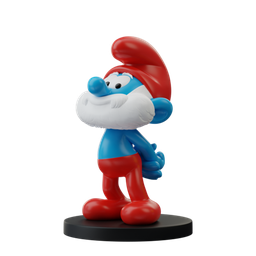 Figurine résine Les Schtroumpfs - Blue Resin - Le Grand Schtroumpf