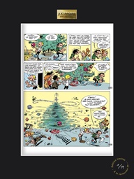 Sérigraphie Gaston Lagaffe /02 - Sapin de Noël